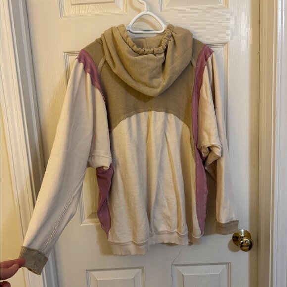 Anthropologie Saturday Sunday Oversized Colorblock Sweatshirt, XS - Picture 4 of 4